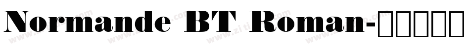 Normande BT Roman字体转换